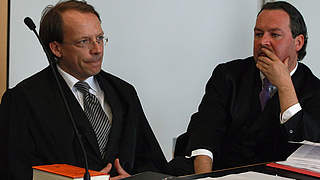Rechtsanwälte: Simon Bergmann (l.) und Christian Schertz in Augsburg © Bongarts/GettyImages