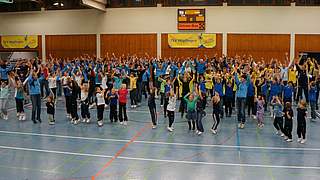 Von den Turnern organisierter Flashmob in der Höpfinger Halle. © TSV Höpfingen