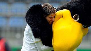 Paule mit Nationalspielerin Annike Krahn © Bongarts/GettyImages