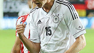 Celebrating his fourth goal for Germany: Lars Bender © imago