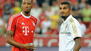 Beim Audi-Cup: Bayern-Profi Jerome (l.) und Prince Boateng, im Sommer noch bei Milan © imago