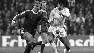 Those were the days: Real Madrid's Breitner (r.) in the 1976 semi-final  © imago