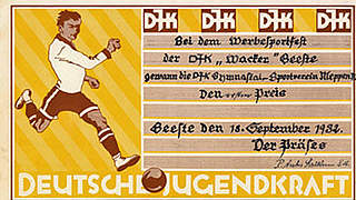 Ausstellungsstück: Siegerurkunde der Deutschen Jugendkraft aus dem Jahr 1932 © Diözesanmuseum Osnabrück