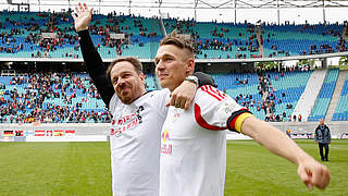 19 Saisontore: RB-Stürmer Daniel Frahn (r.) © Bongarts/GettyImages