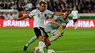 Traumtor gegen Brasilien: Mario Götze 2011 © imago