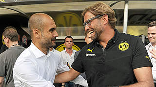 "Exceptional coaches", great mutual respect: Pep Guardiola (left) and Jürgen Klopp © imago