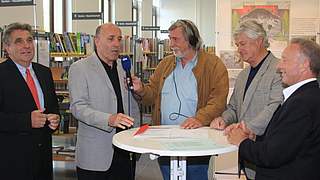 Bernd Gersdorff, Horst Wolter, Max Lorenz und Hans Siemensmeyer (waren zu Gast (v.l.) © DFB