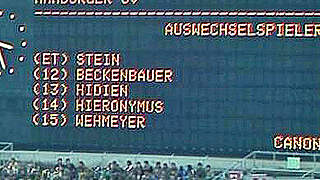 Bundesliga-Rarität: Beckenbauer auf der Bank - das einzige Mal in 424 Ligaspielen © DFB