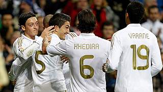 Khedira und Özil beim Torjubel © Bongarts/GettyImages