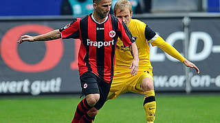 Erzielt das frühe 2:0 für Eintracht Frankfurt: Benjamin Köhler (l.) © Bongarts/GettyImages