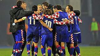 Die kroatische Mannschaft freut sich auf die EURO 2012 © Bongarts/Getty/Images