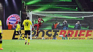 Bayern’s bogeyman: Lewandowski (l.) hit a hat-trick in the 2012 DFB Cup final © imago