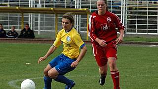 Szene aus der 2. Frauen-Bundesliga © Torsten Stierwald