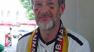 Glühender Fan des DFB-Teams: Heinz Lang © privat