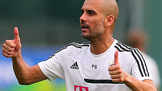 Daumen hoch: Bayern-Trainer Pep Guardiola unterstützt die finanzschwachen Rostocker © Bongarts/GettyImages