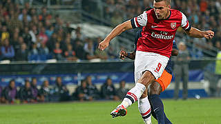 Poldi mit Links © Bongarts/GettyImages