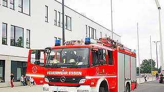 Am Stadion Essen: Einsatz für die Feuerwehr © mspw