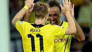 Attraktion beim SVW: Dortmunds Marco Reus und Pierre-Emerick Aubameyang © Bongarts/GettyImages