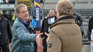 Sieg gegen Homburg: Ulm mit Trainer-Präsident Sauter © 1. FC Kaiserslautern