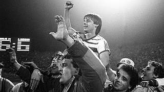 Drei Tore gegen Bayern: Olaf Thon 1984 © imago