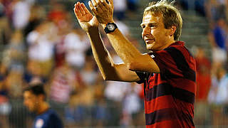 Erfolgswelle: Jürgen Klinsmann steht mit dem US-Team im Viertelfinale des Gold Cup © Bongarts/GettyImages