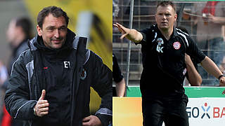 Viktoria gegen Fortuna ist auch das Duell der beiden Trainer - Wollitz (l.) und Koschinat © Bongarts/GettyImages