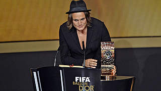 First German women’s footballer to win since Birgit Prinz: Angerer © AFP