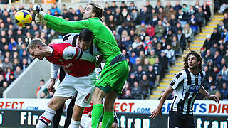 Spannendes Spiel in Newcastle: Arsenal mit Per Mertesacker gewinnt nur mit Mühe © Bongarts/GettyImages