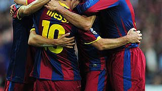 Sieg in London: Jubel beim FC Barcelona © Bongarts/GettyImages