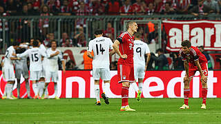 Enttäuschte Bayern, jubelnde Madrilenen: Titelverteidiger verliert "dahoam" © Bongarts/GettyImages