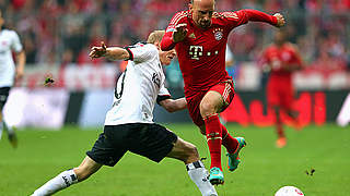 Nicht zu stoppen: Bayern Münchens Torschütze Franck Ribéry (r.) © Bongarts/GettyImages