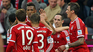 Another win: Bayern celebrate © Bongarts/GettyImages