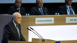 Erhielt die Mehrheit: der alte und neue FIFA-Präsident Joseph S. Blatter © Bongarts/Getty Images