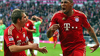 Matchwinner für die Bayern: Boateng (r.) © Bongarts/GettyImages