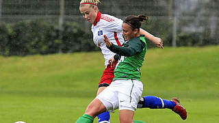 Traf zur HSV-Führung: Nina Brüggemann (l.) © Bongarts/GettyImages