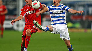 Zwei begehrte Spieler im Duell: Kölns Clemens (l.) und Dustin Bomheuer © Bongarts/GettyImages