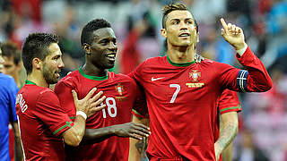 "Wir wollen zur WM": Cristiano Ronaldo (r.) © Bongarts/GettyImages
