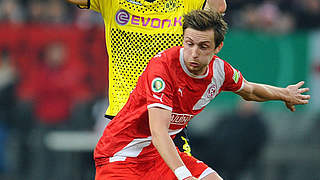 Alles sauber: Düsseldorfs Bodzek (v.) und Lewandowski  © Bongarts/Getty Images