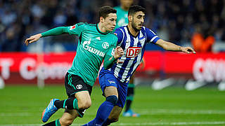 Favorit gegen Berlin: Schalke mit Nationalspieler Julian Draxler (l.) © Bongarts/GettyImages