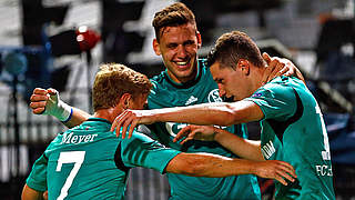 Bekommen Unterstützung von Kevin-Prince Boateng: Meyer (l.), Szalai und Draxler (r.) © Bongarts/GettyImages