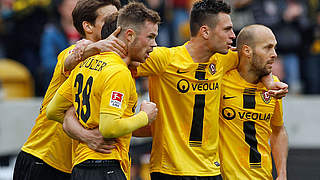 Dresdner Jubel: Dynamo sammelt wichtige Punkte im Abstiegskampf © Bongarts/GettyImages