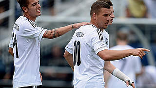 Schnellstes Tor der Länderspielgeschichte: Lukas Podolski trifft nach neun Sekunden © Bongarts/GettyImages