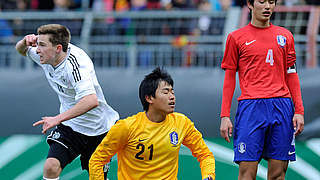 Das 1:0: Johannes Eggestein (l.) jubelt © Bongarts/GettyImages