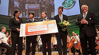 Geehrt in Essen: Bundestrainer Joachim Löw und sein Team © Bongarts/GettyImages