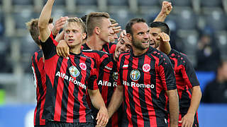 Derby-Sieg perfekt: Eintracht jubelt © Bongarts/GettyImages