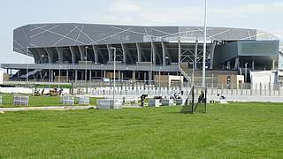 Das neue Stadion in Lwiw liegt etwas außerhalb. © 