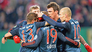 5:0 against Hamburg: Bayern celebrate © Bongarts/GettyImages