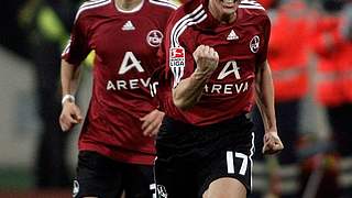 Mike Frantz from 1. FC Nürnberg celebrates © Bongarts/GettyImages