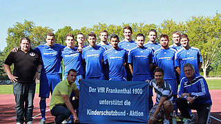 Spende für den Kinderschutzbund: Jedes Tor des VfR Frankenthal bringt sieben Euro © VfR Frankenthal