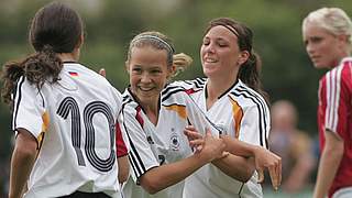 Jubel bei den deutschen U 17-Juniorinnen © Bongarts/GettyImages